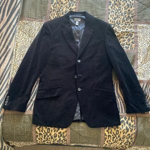 H&M Black Velvet Blazer Mens